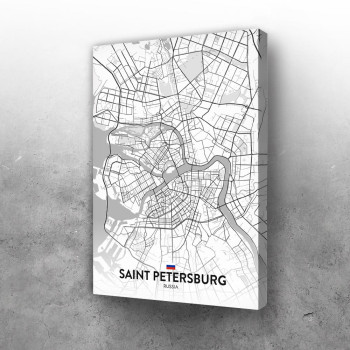 Sankt Petersburg mapa