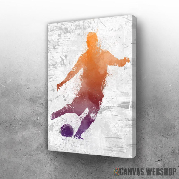 Slika Soccer player painted