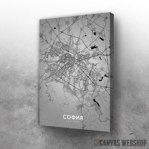 Slika Sofia mapa - crno belo