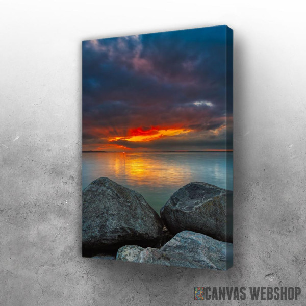 Slika Stones At The Sea Sunset Slika Stones At The Sea Sunset