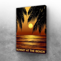 Sunset At The Palm Beach