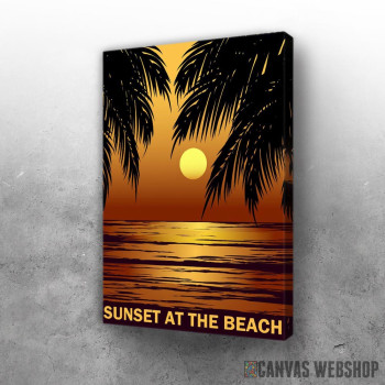 Slika Sunset At The Palm Beach Slika Sunset At The Palm Beach