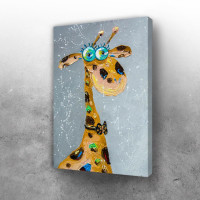 Surprised giraffe