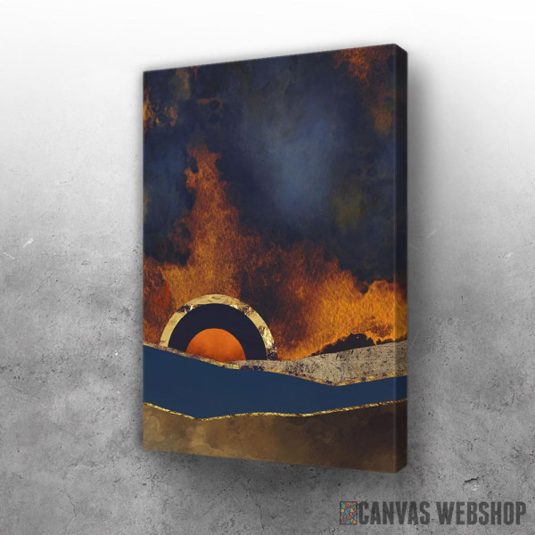 Slika Tmurni zalazak sunca