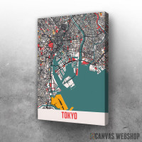 Slika Tokio mapa u boji