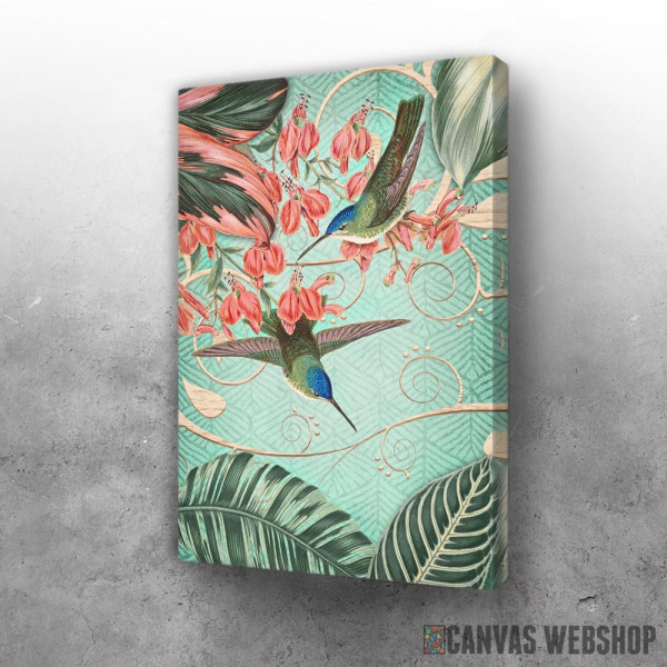 Slika Tropical Mint and Coral Collage Slika Tropical Mint and Coral Collage
