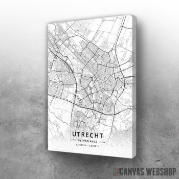 Slika Utreht mapa - white Slika Utreht mapa - white