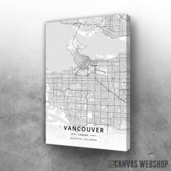 Slika Vankuver mapa - white