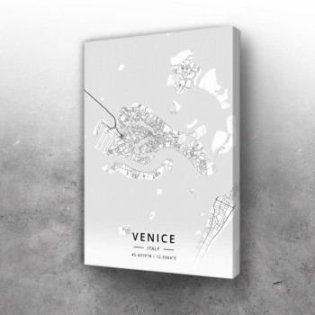 Venecija mapa - white