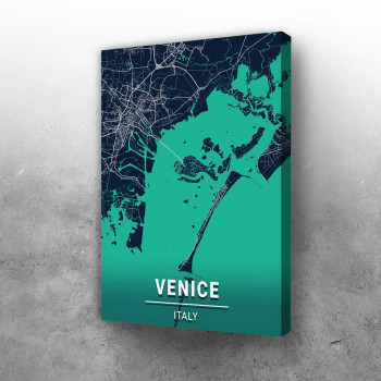 Venecija mapa - zeleno