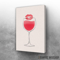 Slika Wine and Red Lips