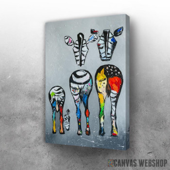 Slika Zebras family Slika Zebras family