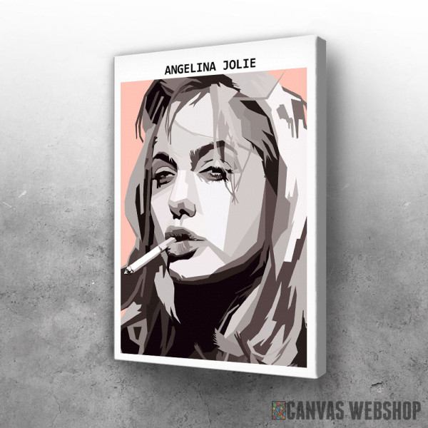 Slika Anđelina Džoli sa cigaretom Slika Anđelina Džoli sa cigaretom