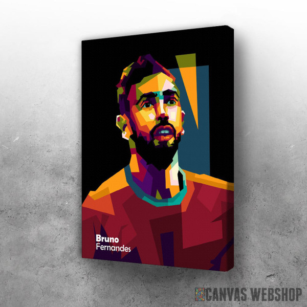 Slika Bruno Fernandes pop art