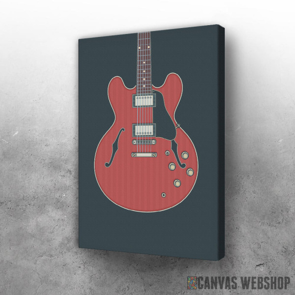 Slika Cherry Hollow Body Guitar Slika Cherry Hollow Body Guitar