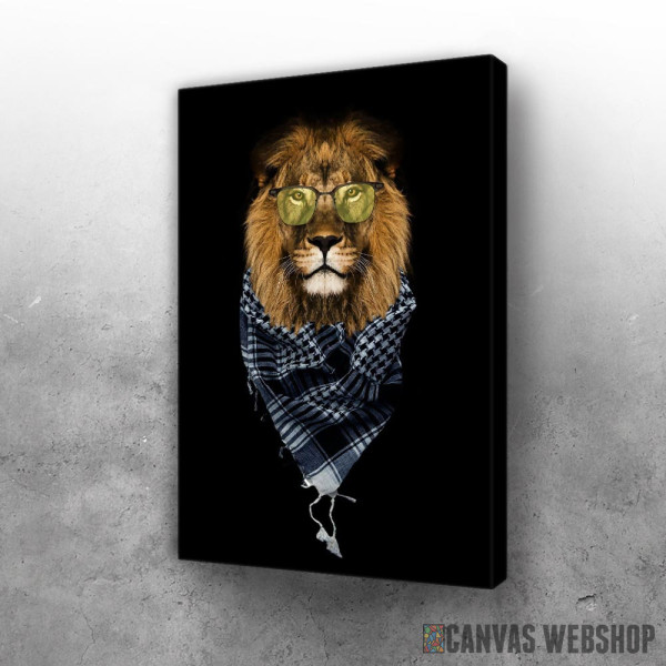 Slika cool Lion head withglasses Slika cool Lion head withglasses
