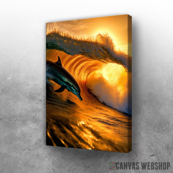 Slika Delfini u talasima