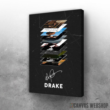 Slika Drake albumi i potpis Slika Drake albumi i potpis