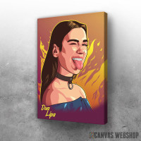 Slika Dua Lipa pop art
