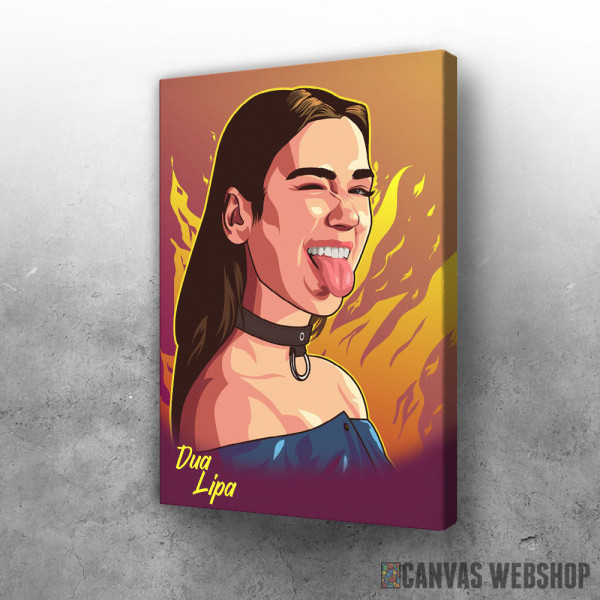 Slika Dua Lipa pop art