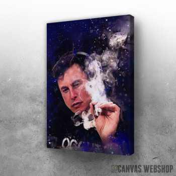 Slika Elon Musk puši dzoint