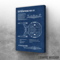 Slika Enterprise NX-01 nacrt