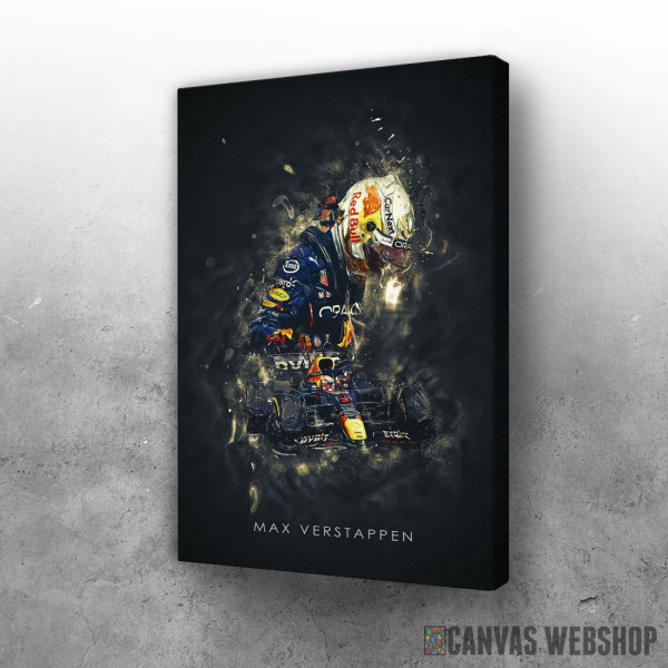 Slika F1 Max Verstappen abstract