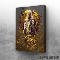 Slika Geralt Yen Ciri Gold art Slika Geralt Yen Ciri Gold art
