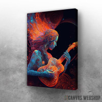 Slika Devojka sa gitarom