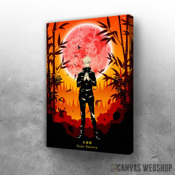 Slika Gojo Jujutsu Kaisen red Slika Gojo Jujutsu Kaisen red