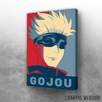 Slika Gojou Satoru red and blue Slika Gojou Satoru red and blue