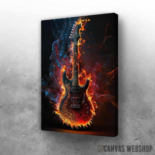 Slika Zapaljena gitara Slika Zapaljena gitara