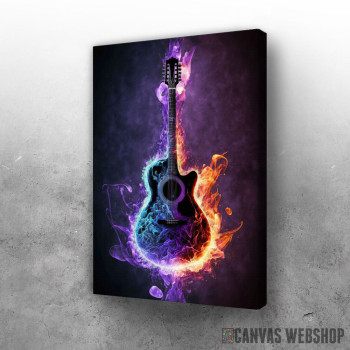 Slika Gitara koja gori Slika Gitara koja gori
