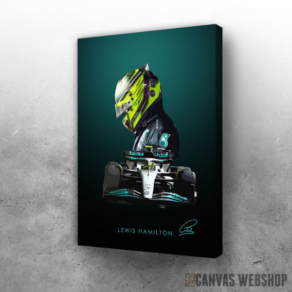 Slika Lewis Hamilton green Slika Lewis Hamilton green