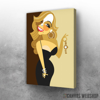 Slika Mariah Carey karikatura Slika Mariah Carey karikatura