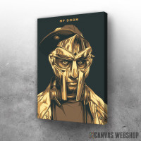 Slika MF Doom gold mask Slika MF Doom gold mask