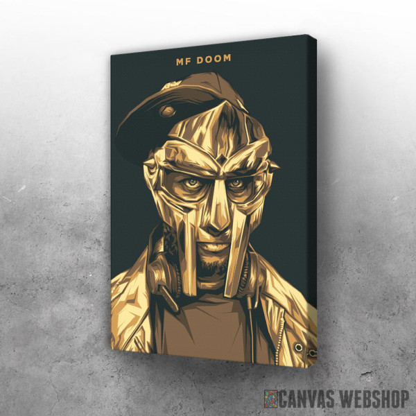 Slika MF Doom gold mask Slika MF Doom gold mask