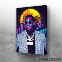 Slika Offset rapper 80s style