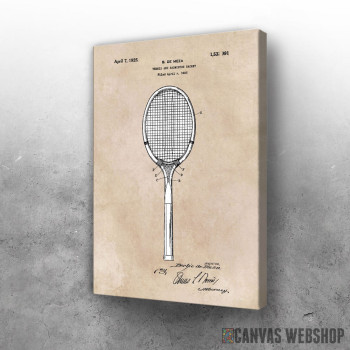 Slika Meza Tennis and badminton reket patent 1923 Slika Meza Tennis and badminton reket patent 1923