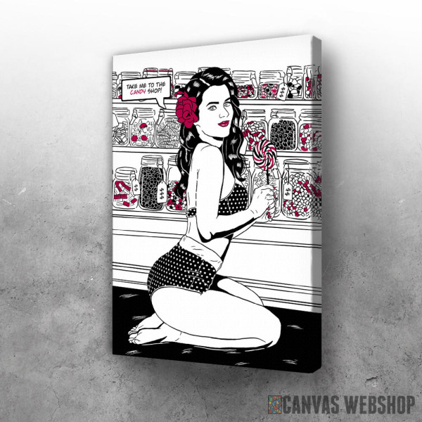 Slika Devojka iz prodavnice slatkiša