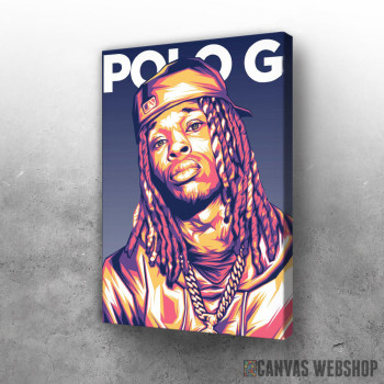 Slika Polo G Rapper Retro art Slika Polo G Rapper Retro art