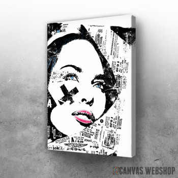 Slika Simple pop art girl