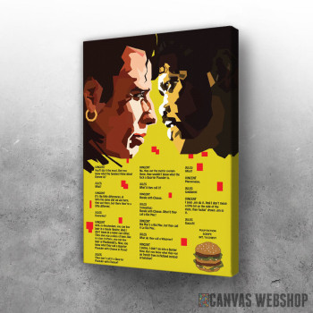 Slika Pulp Fiction naručuju hamburger Slika Pulp Fiction naručuju hamburger