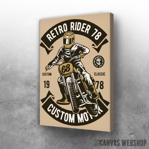 Slika Retro bike rider Slika Retro bike rider