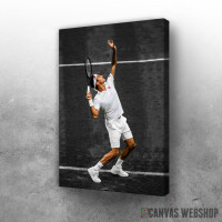 Slika Roger Federer servis