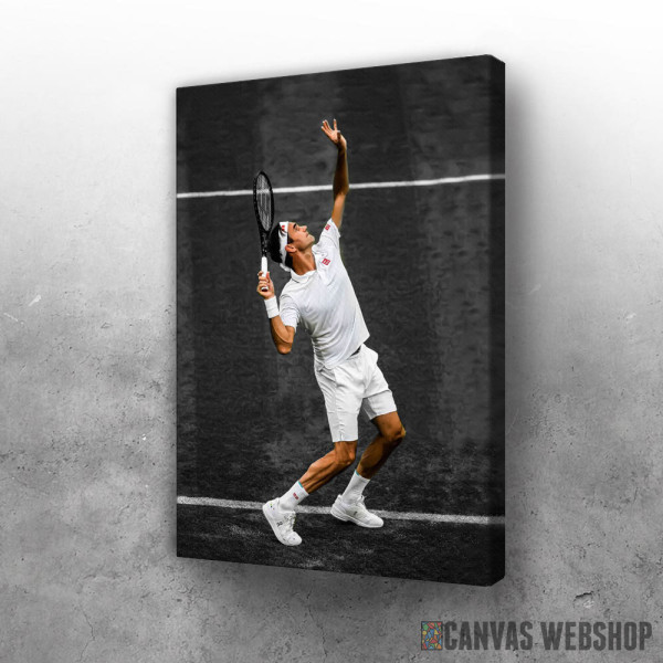 Slika Roger Federer servis