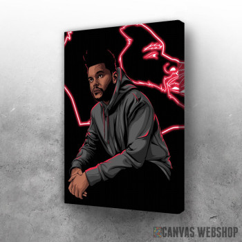 Slika The Weeknd neon art Slika The Weeknd neon art