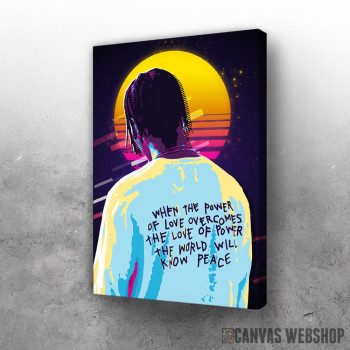 Slika Travis Scott 80s style Slika Travis Scott 80s style