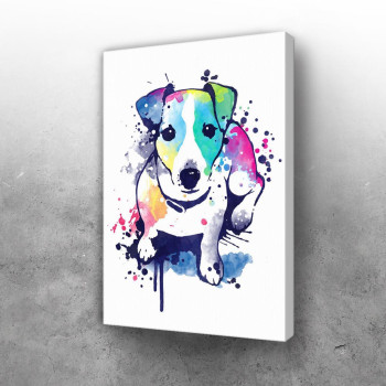 watercolor dog - jack russell terrier