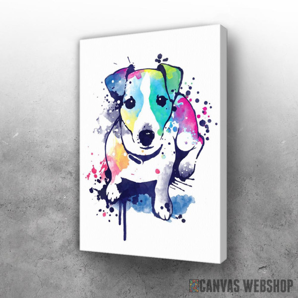 Slika watercolor dog - jack russell terrier Slika watercolor dog - jack russell terrier